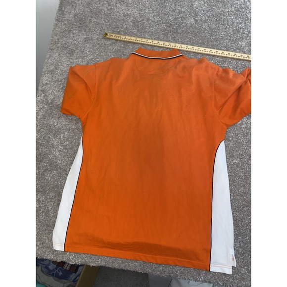 Clemson Tigers Shirt Mens XL Orange Striped Polo Short Sleeve NCAA‎ College - Picture 9 of 9